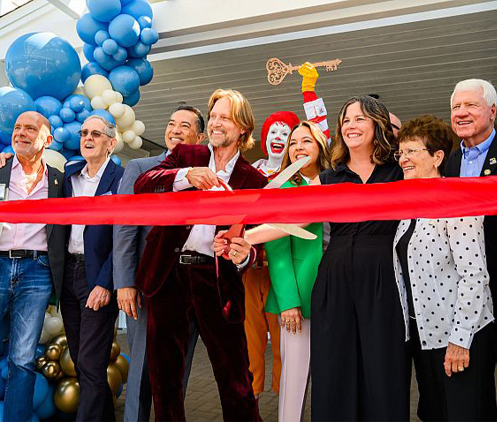people at grand opening