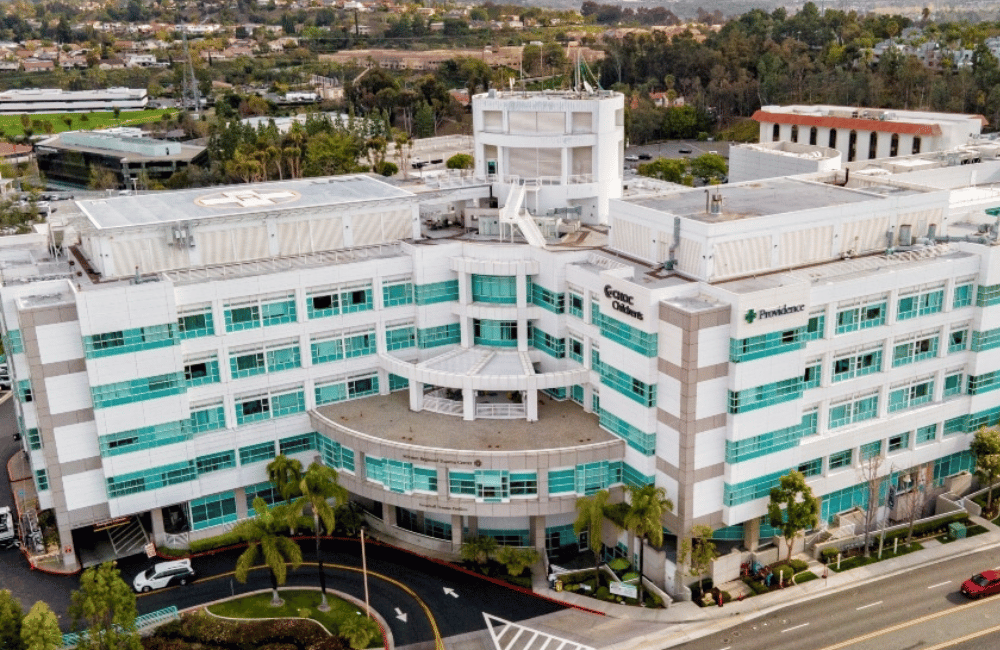Outside building of Providence Mission Hospital