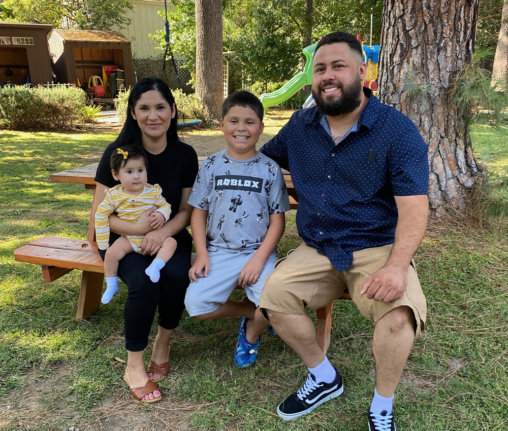 Navarette family on the lawn